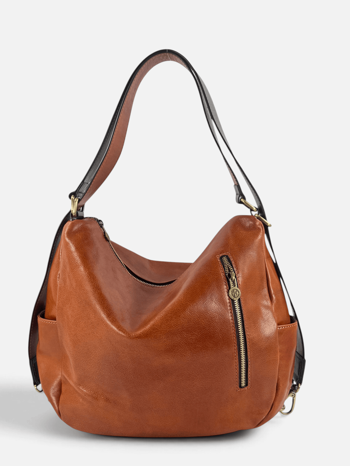 Borsa/ Zaino in cuoio al vegetale-Mahzel