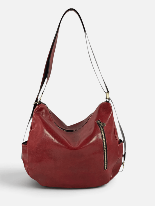 Borsa/ Zaino in cuoio al vegetale-Mahzel
