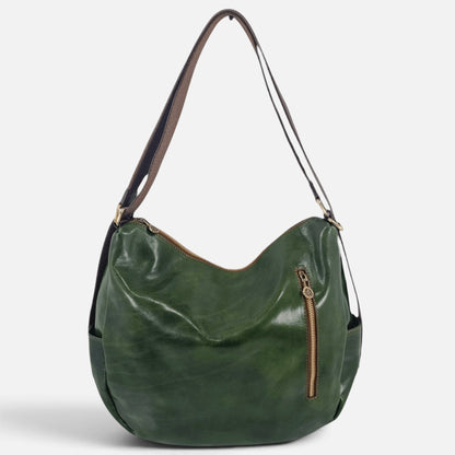 Borsa/ Zaino in cuoio al vegetale-Mahzel