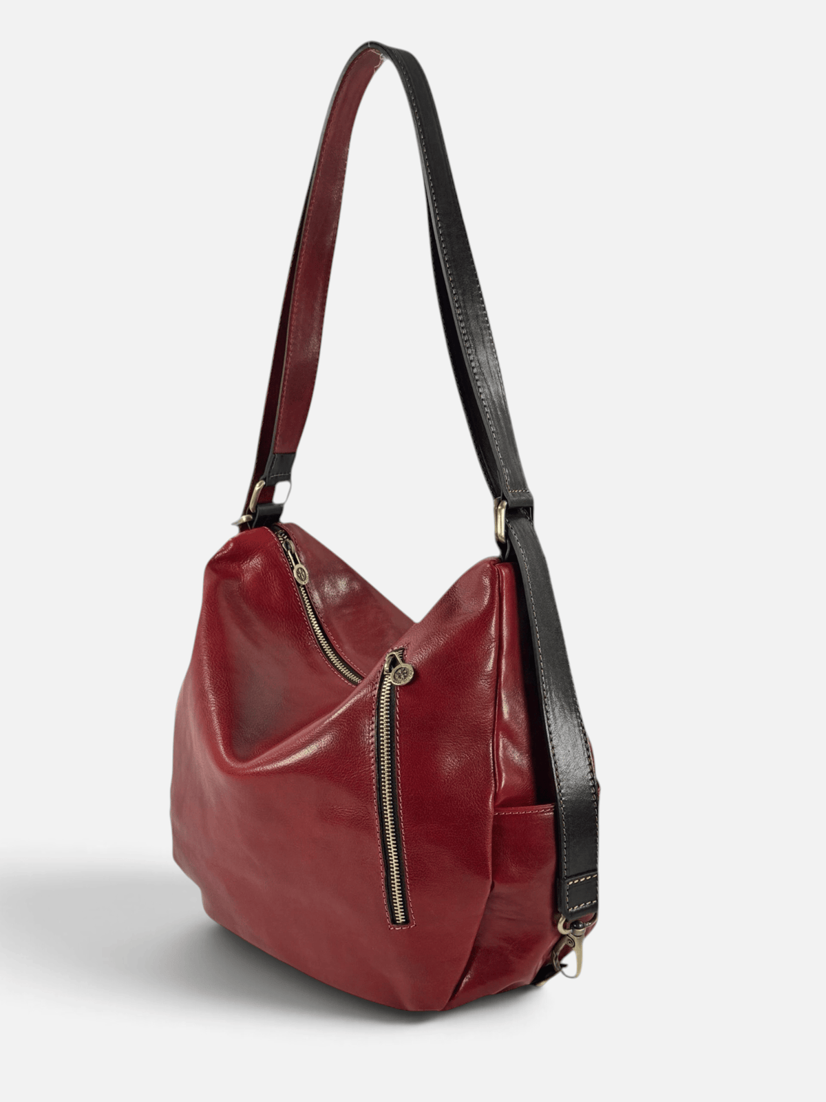 Borsa/ Zaino in cuoio al vegetale-Mahzel