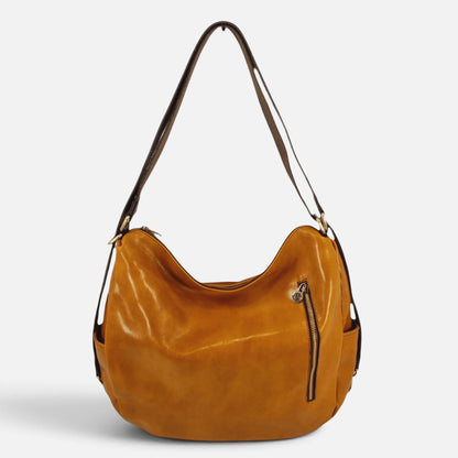 Borsa/ Zaino in cuoio al vegetale-Mahzel