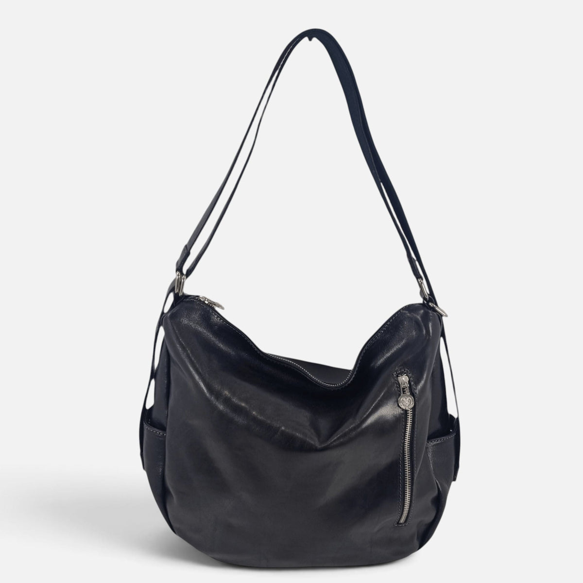 Borsa/ Zaino in cuoio al vegetale-Mahzel