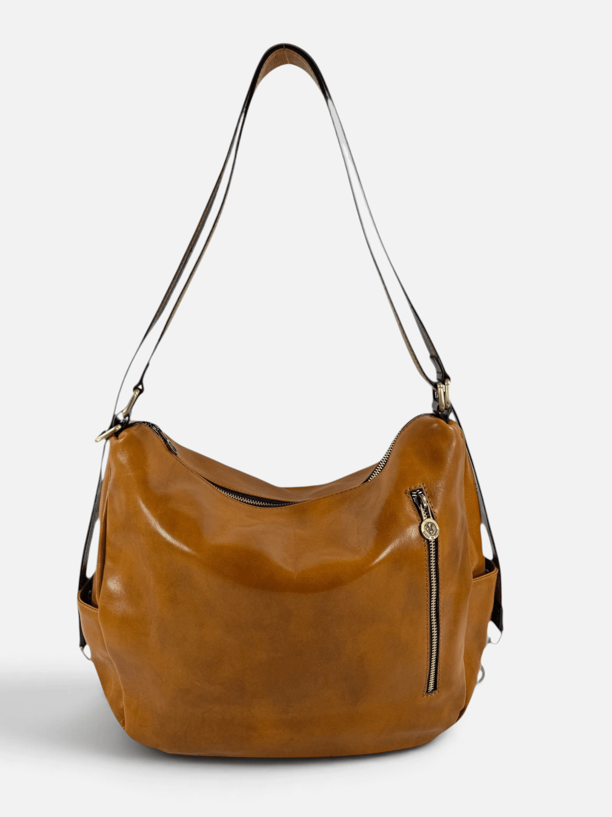 Borsa/ Zaino in cuoio al vegetale-Mahzel