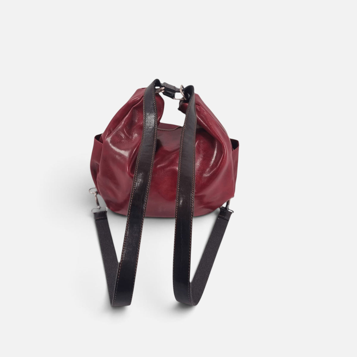 Borsa/ Zaino in cuoio al vegetale-Mahzel