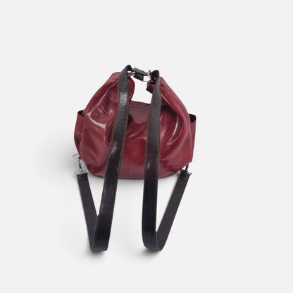 Borsa/ Zaino in cuoio al vegetale-Mahzel