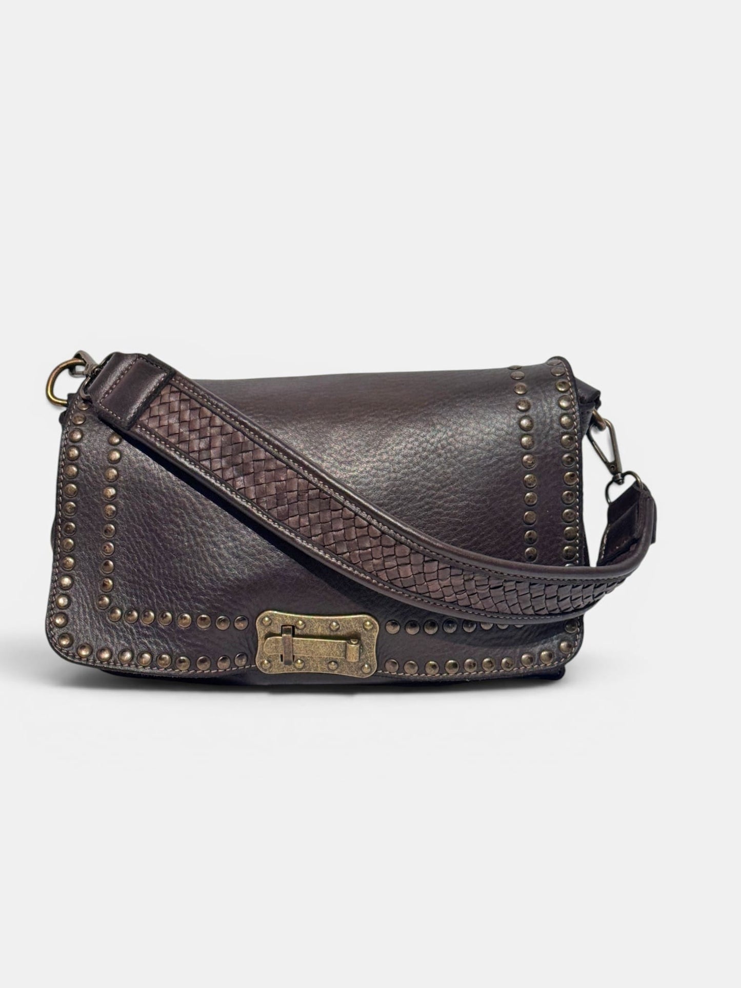 Borsetta MH 067 – Pelle Lavata con Borchie | Made in Italy