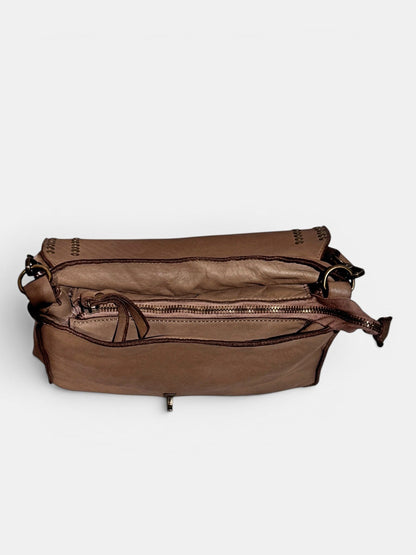 Borsetta MH 067 – Pelle Lavata con Borchie | Made in Italy