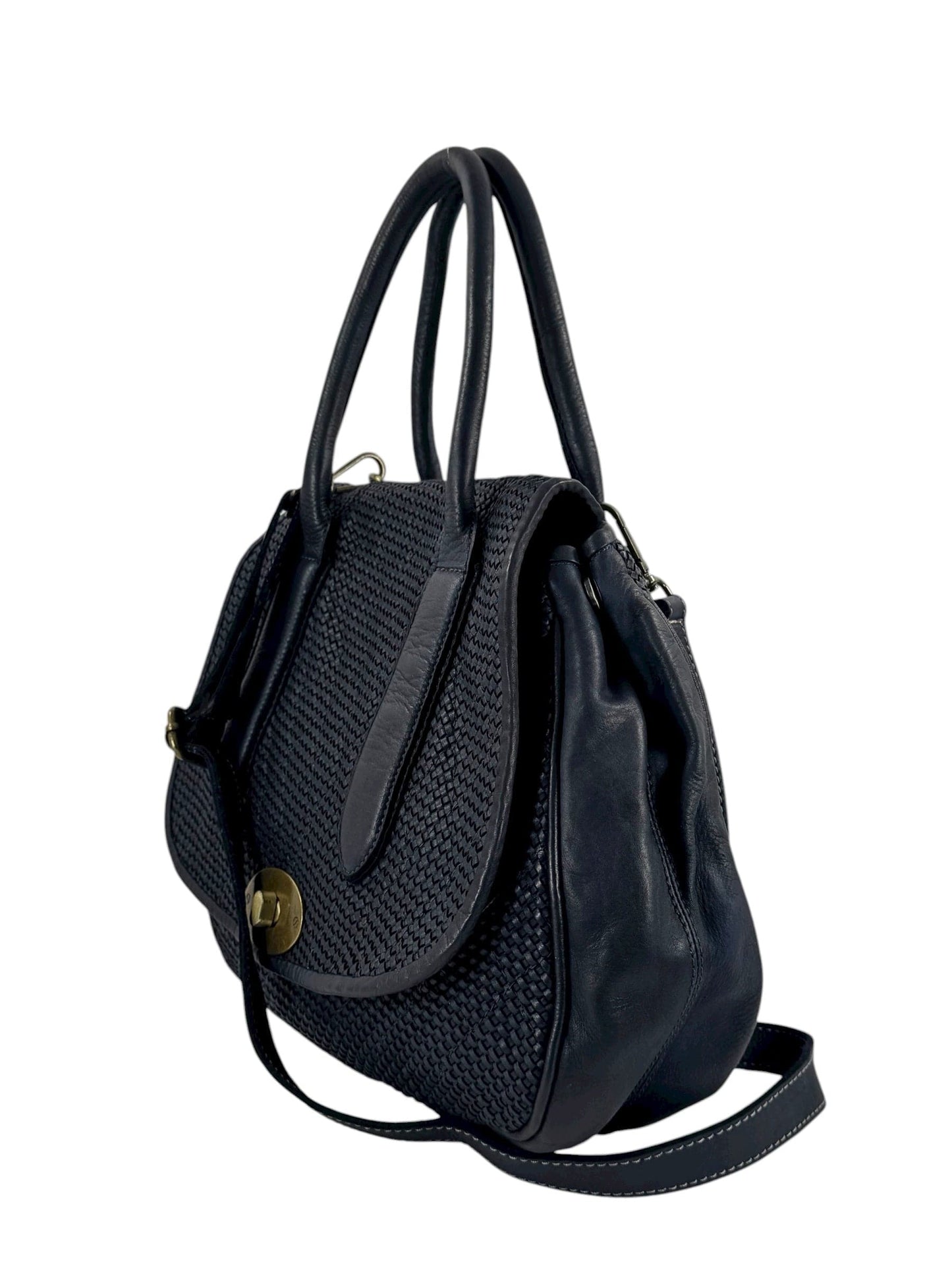 Borsa KZ in Pelle intrecciata