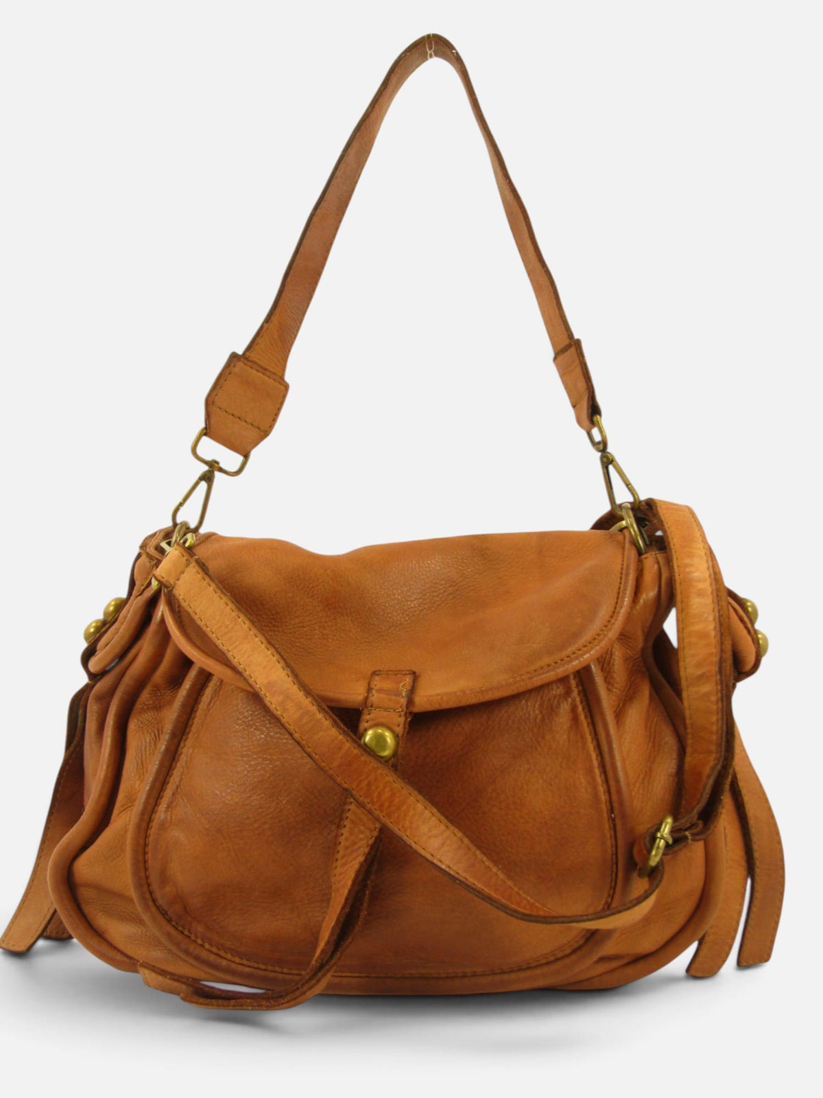 borsa postina claudia in pelle morida tinta in capo made in italy