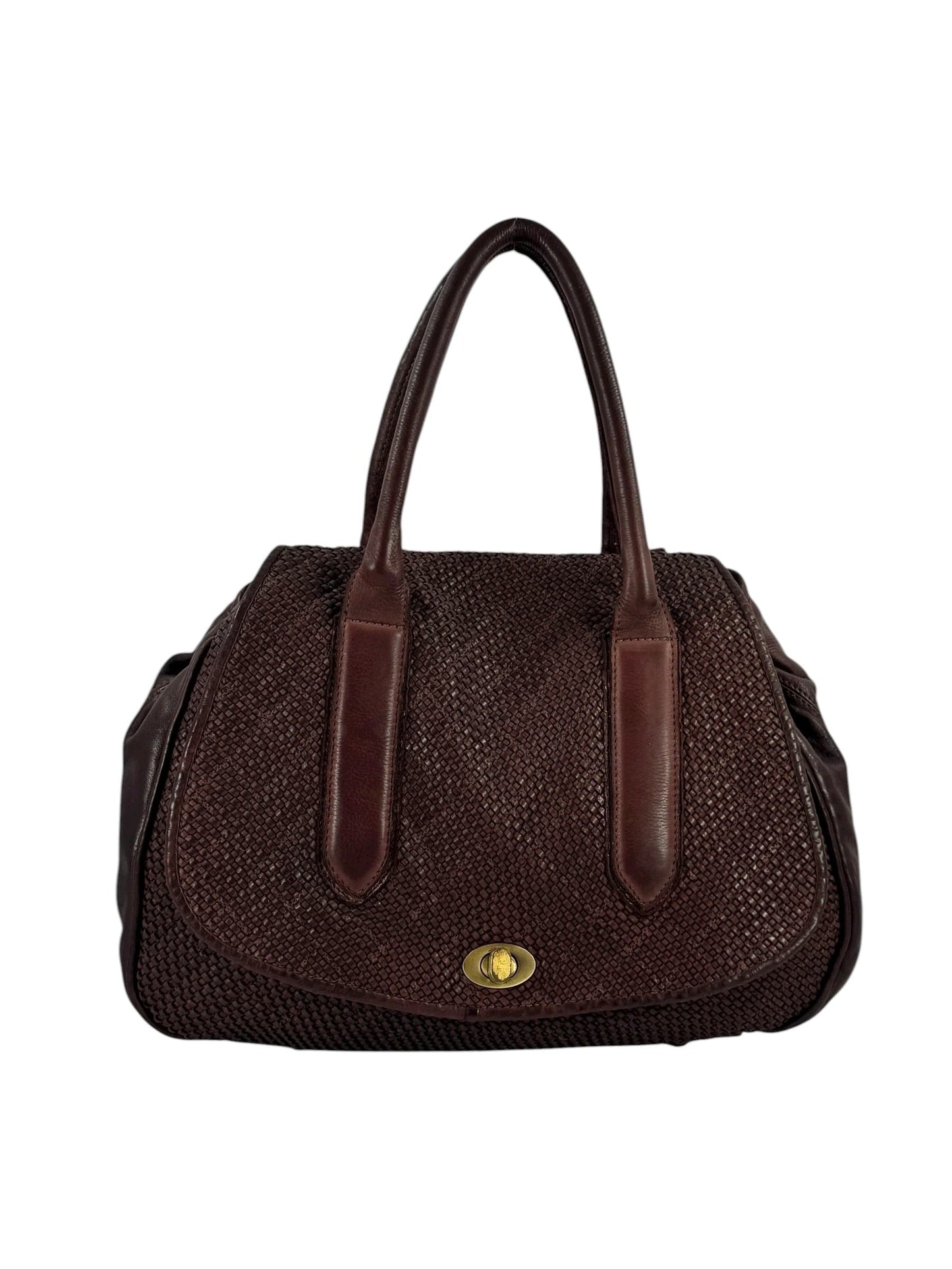 Borsa KZ in Pelle intrecciata