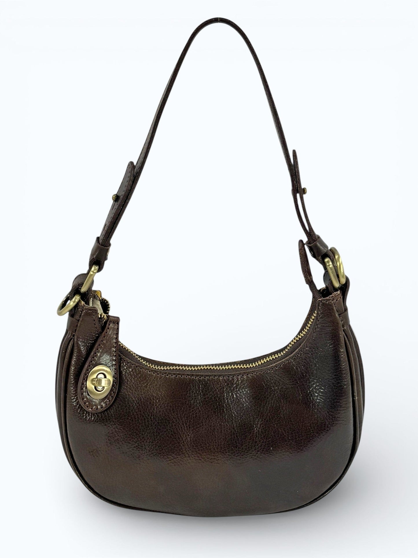 borsetta cuoio mezzaluna