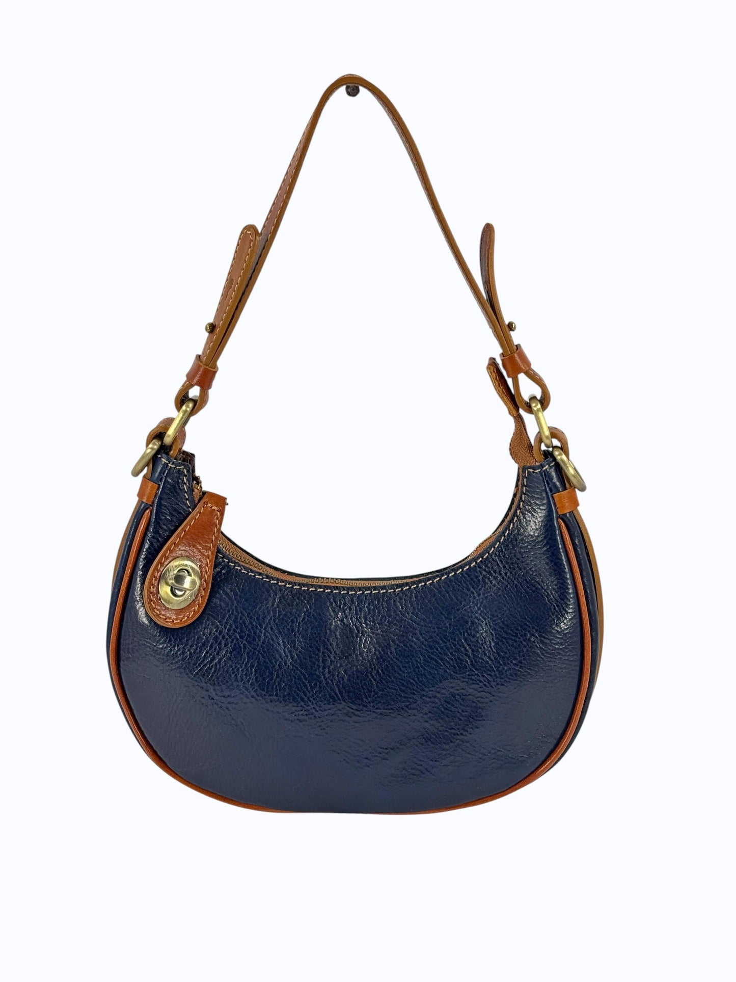 borsetta cuoio mezzaluna