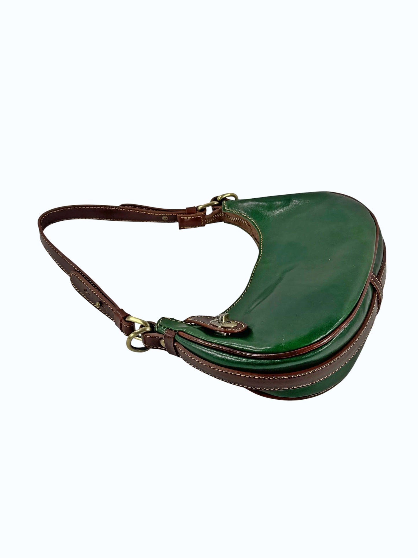 borsetta cuoio mezzaluna