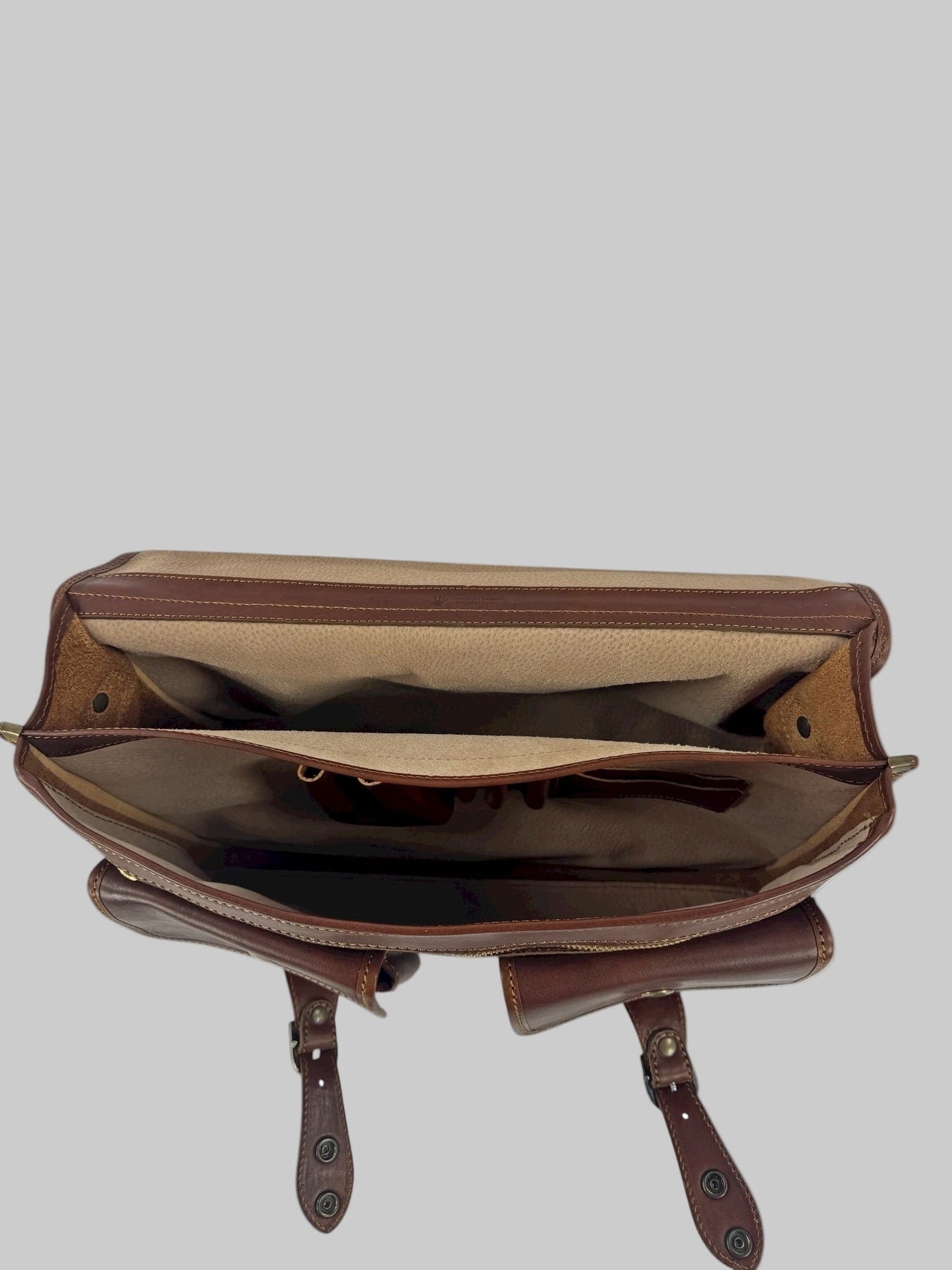 Cartella in cuoio conciato al vegetale e tamponato a mano Pisa - Mahzel