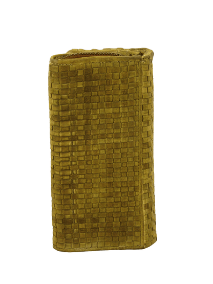 Portafogli a soffietto chiuso da bottone