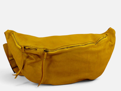 mono spalla mahzel giallo pelle lavata