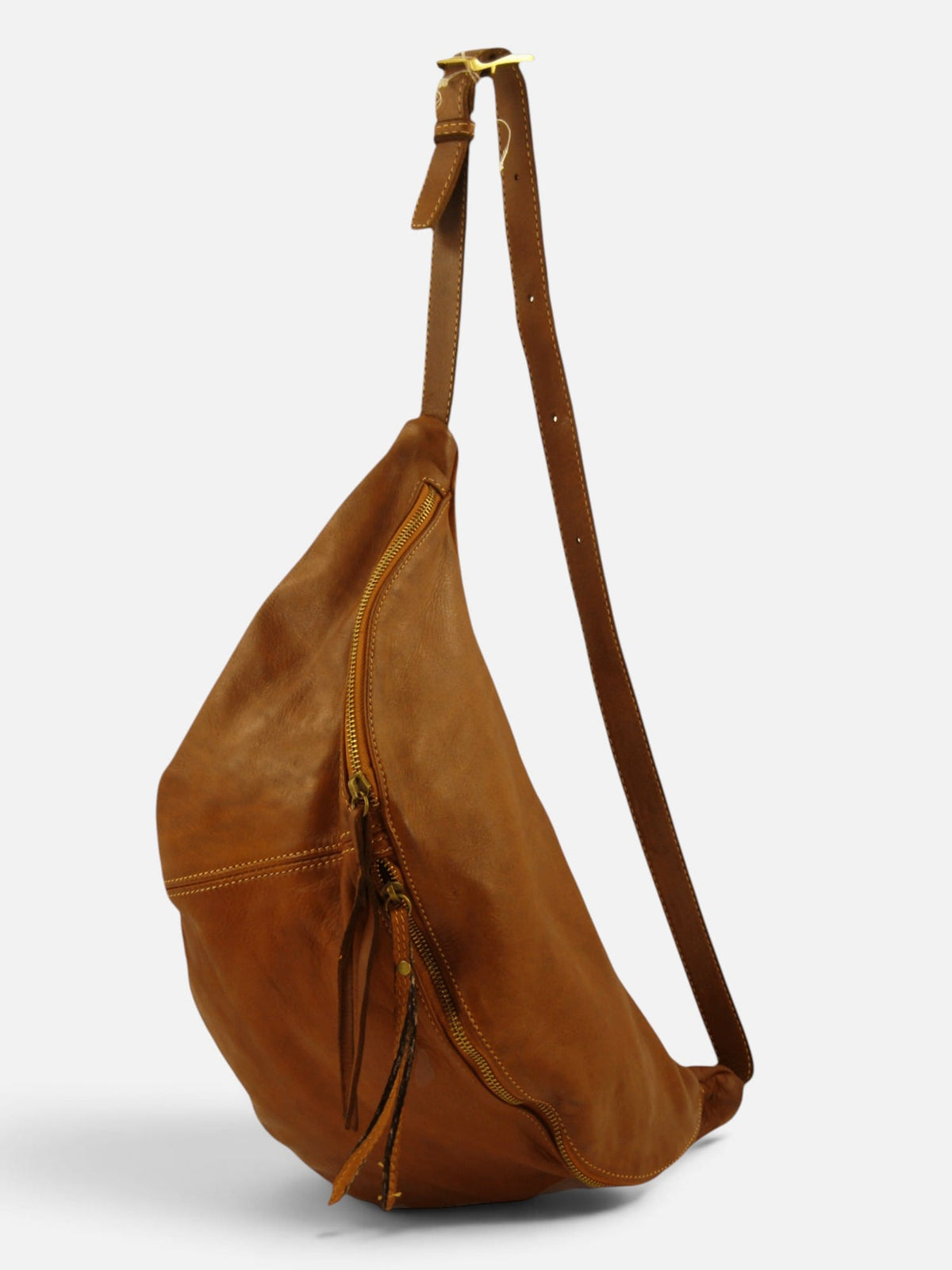 borsa mono spalla pelle lavata morbida mahzel made in italy