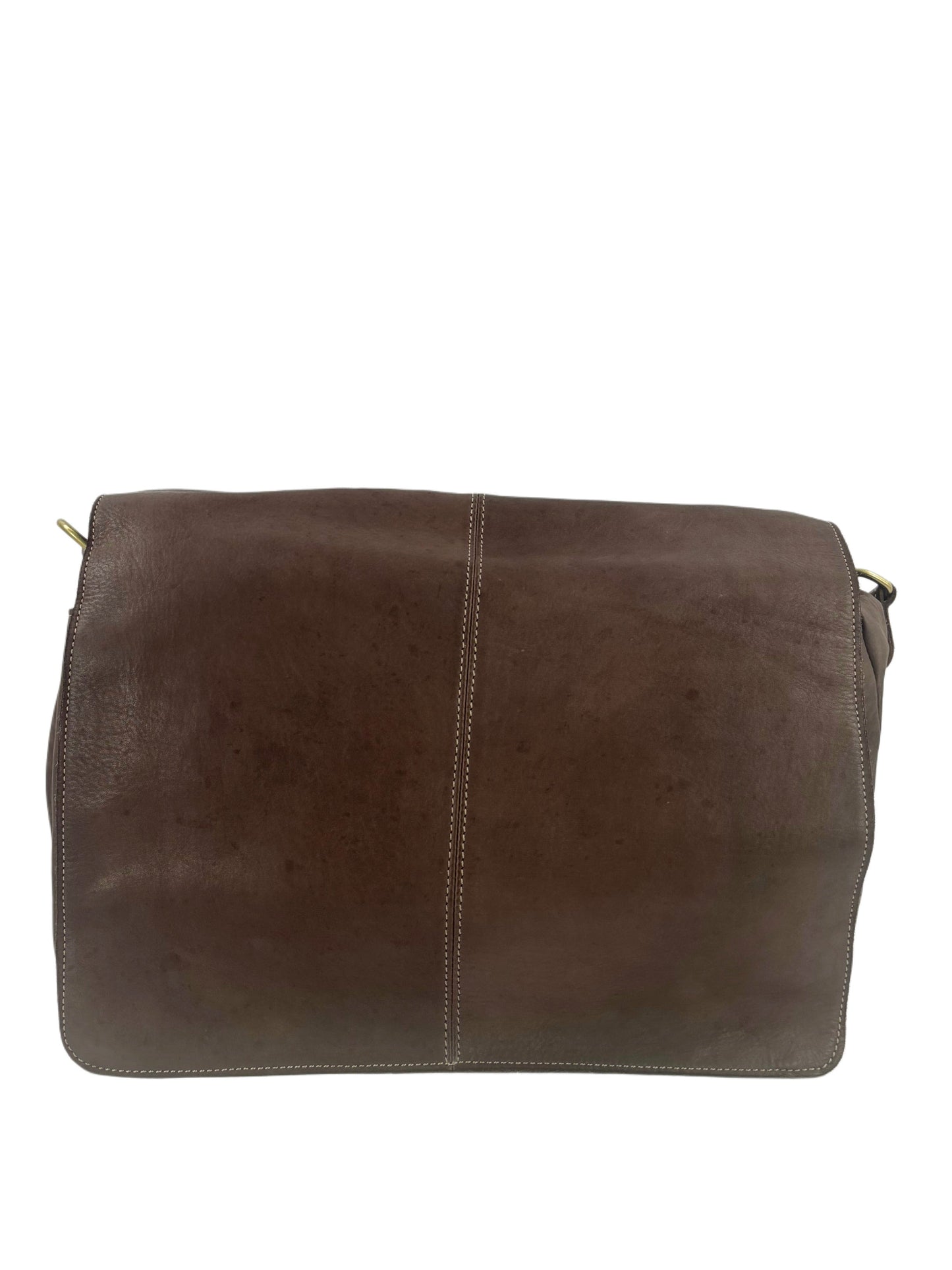 messenger in pelle effetto vintage multi scomparti -Mahzel