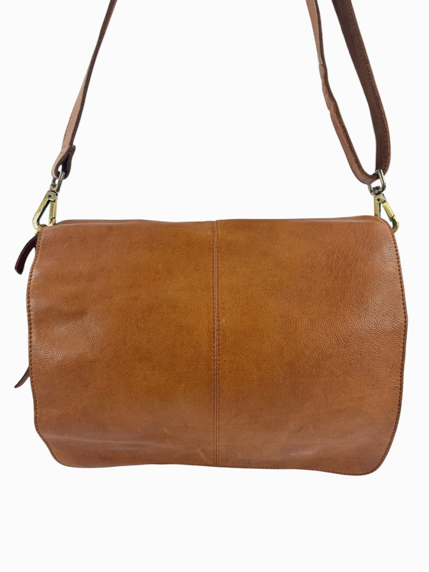 messenger in pelle effetto vintage multi scomparti -Mahzel