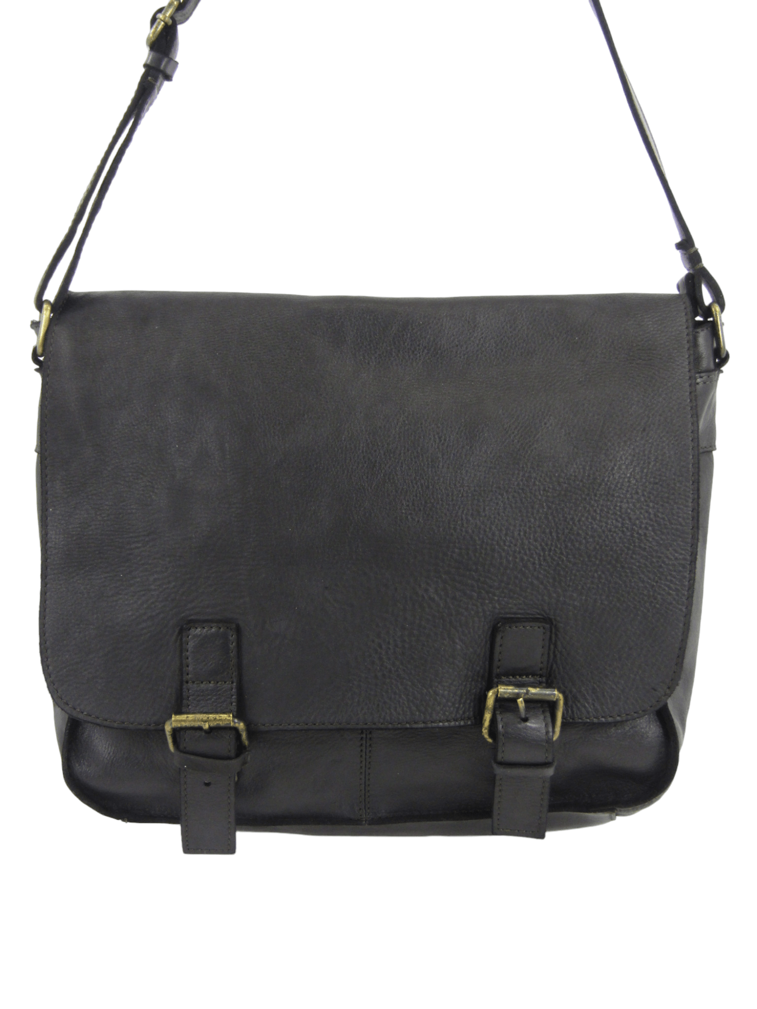 Messenger in pelle lavata effetto vintage made in italy mahzel