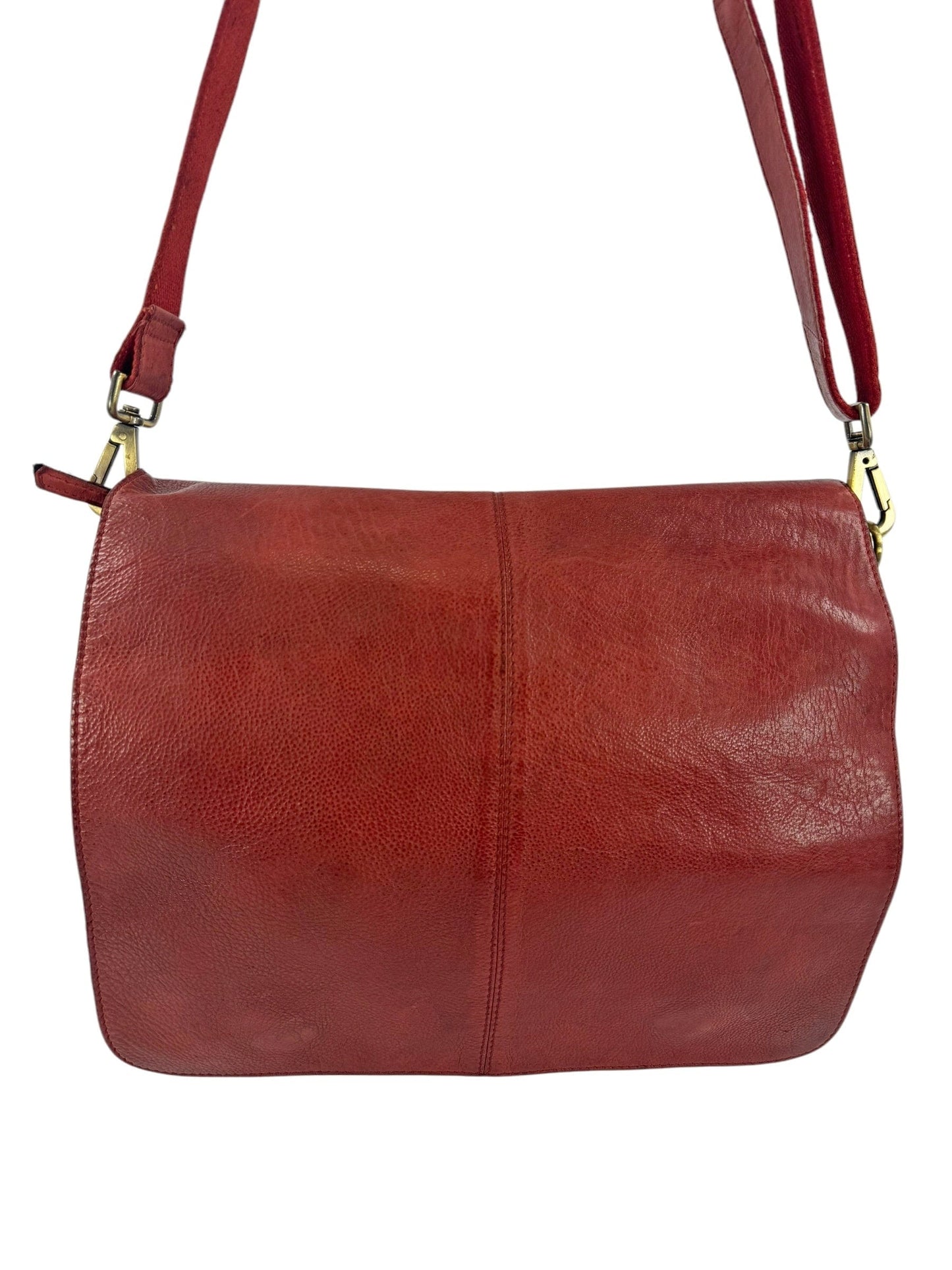 messenger in pelle effetto vintage multi scomparti -Mahzel