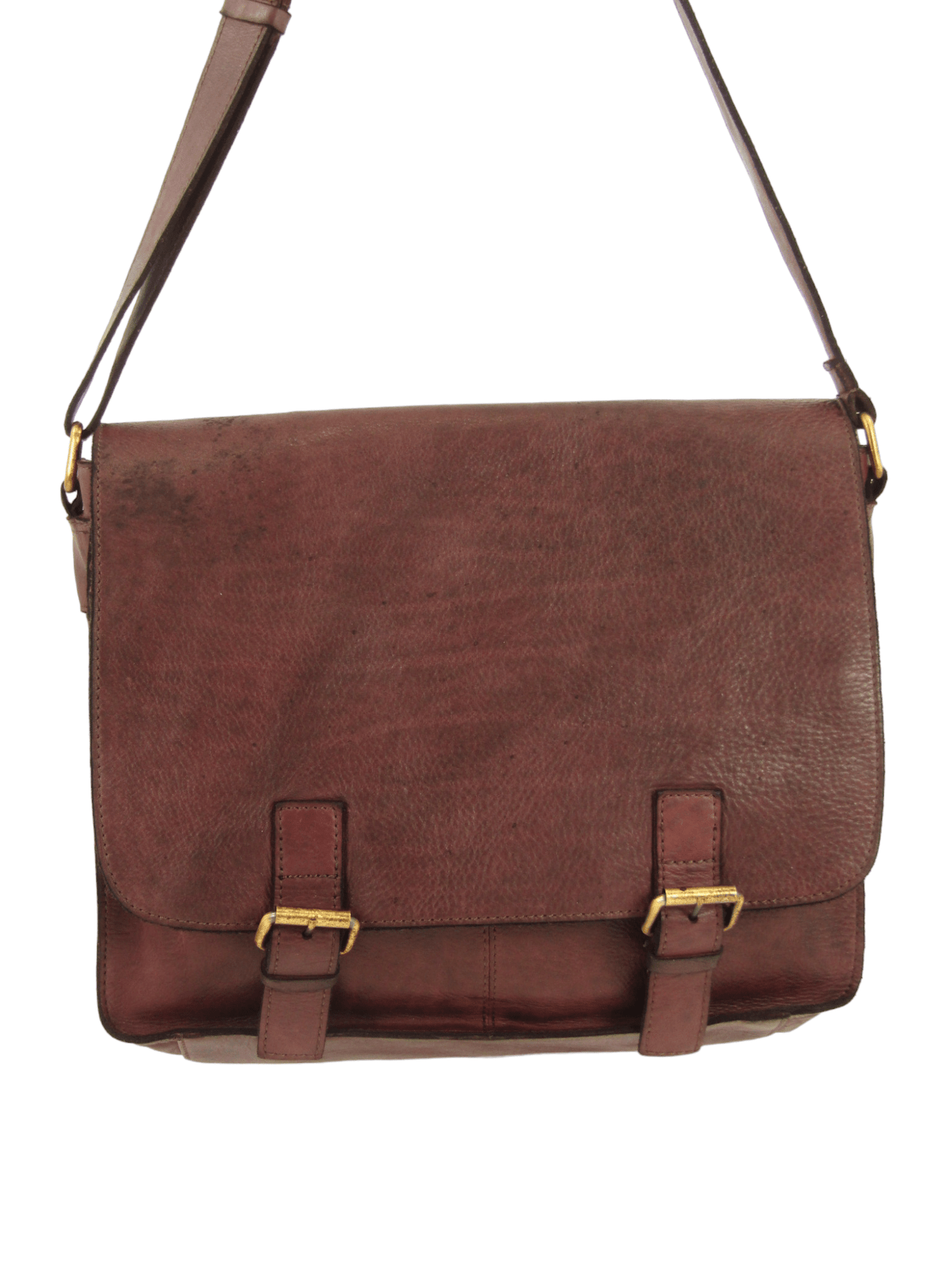 Messenger in pelle lavata effetto vintage