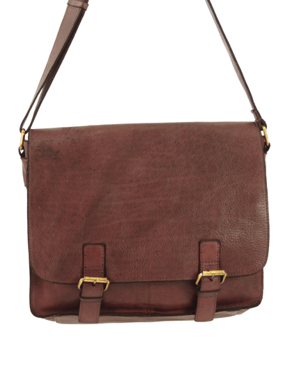 Messenger in pelle lavata effetto vintage