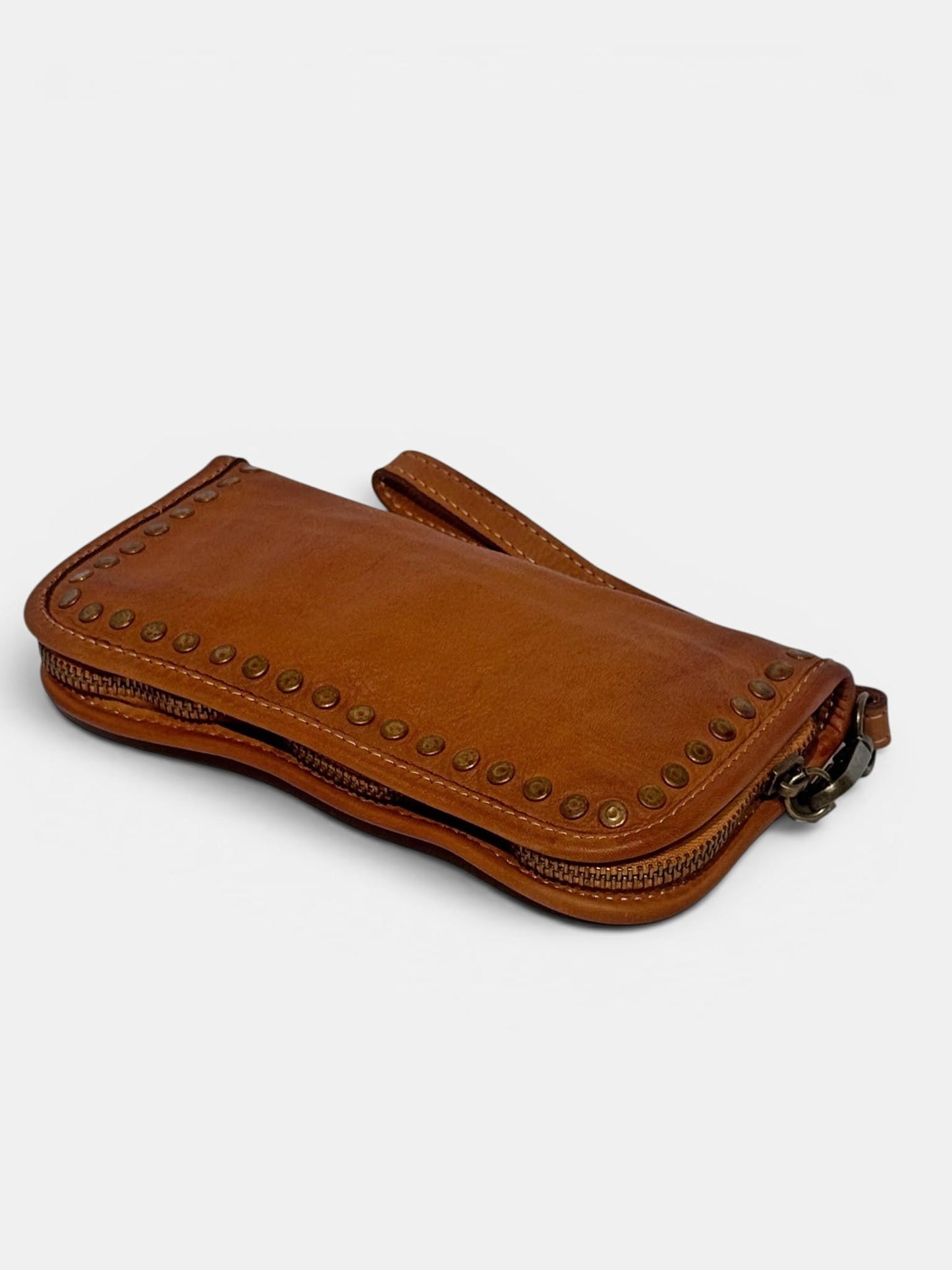 Portafoglio MH 001 – Pelle Lavata con Borchie | Made in Italy