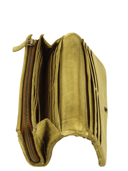 Portafogli a soffietto chiuso da bottone