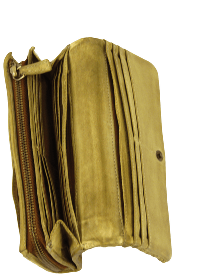 Portafogli a soffietto chiuso da bottone