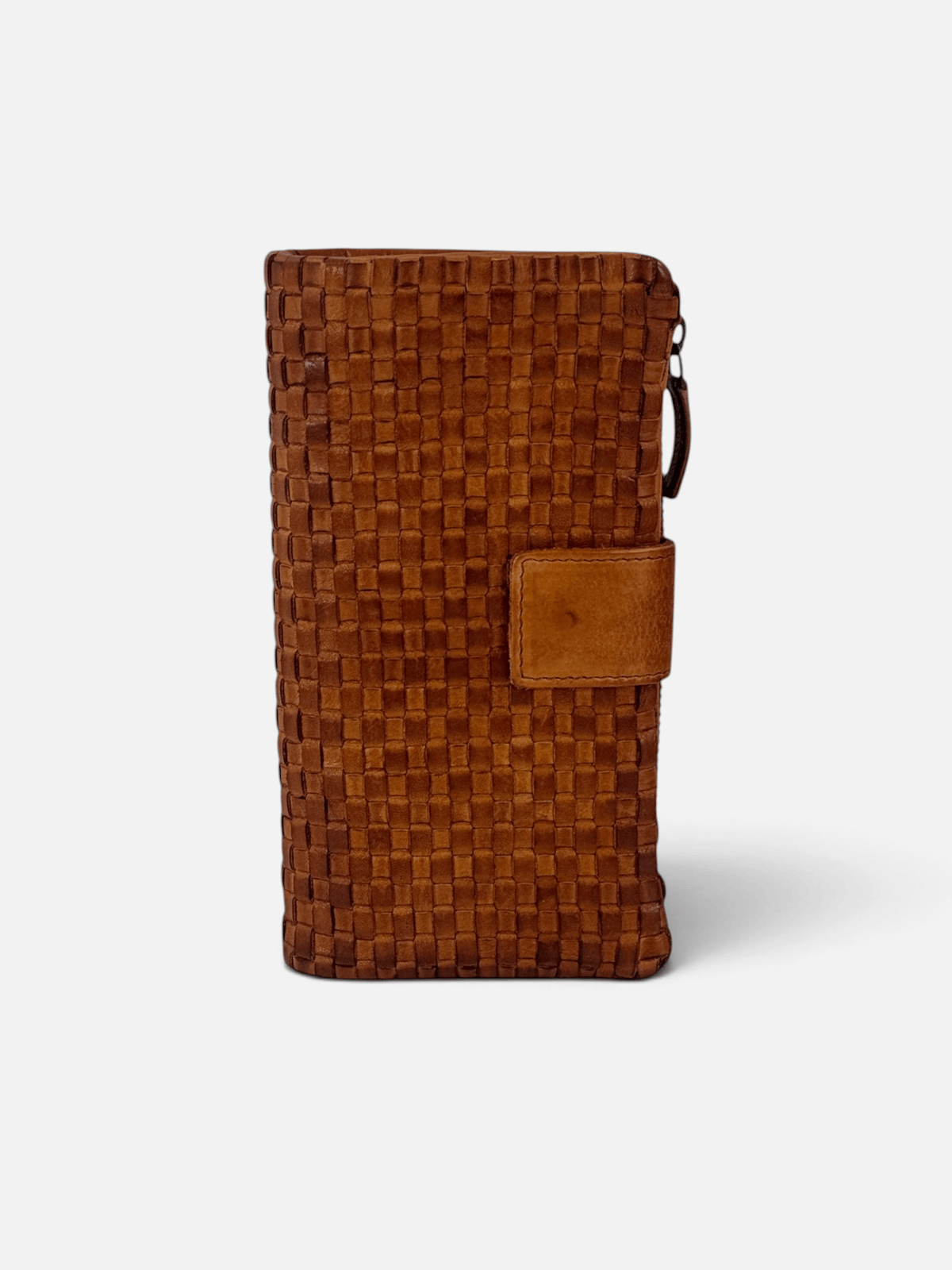 portadocumenti marrone pelle intrecciata mahzel
