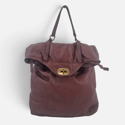 borsa zaino pelle morbida vista frontale