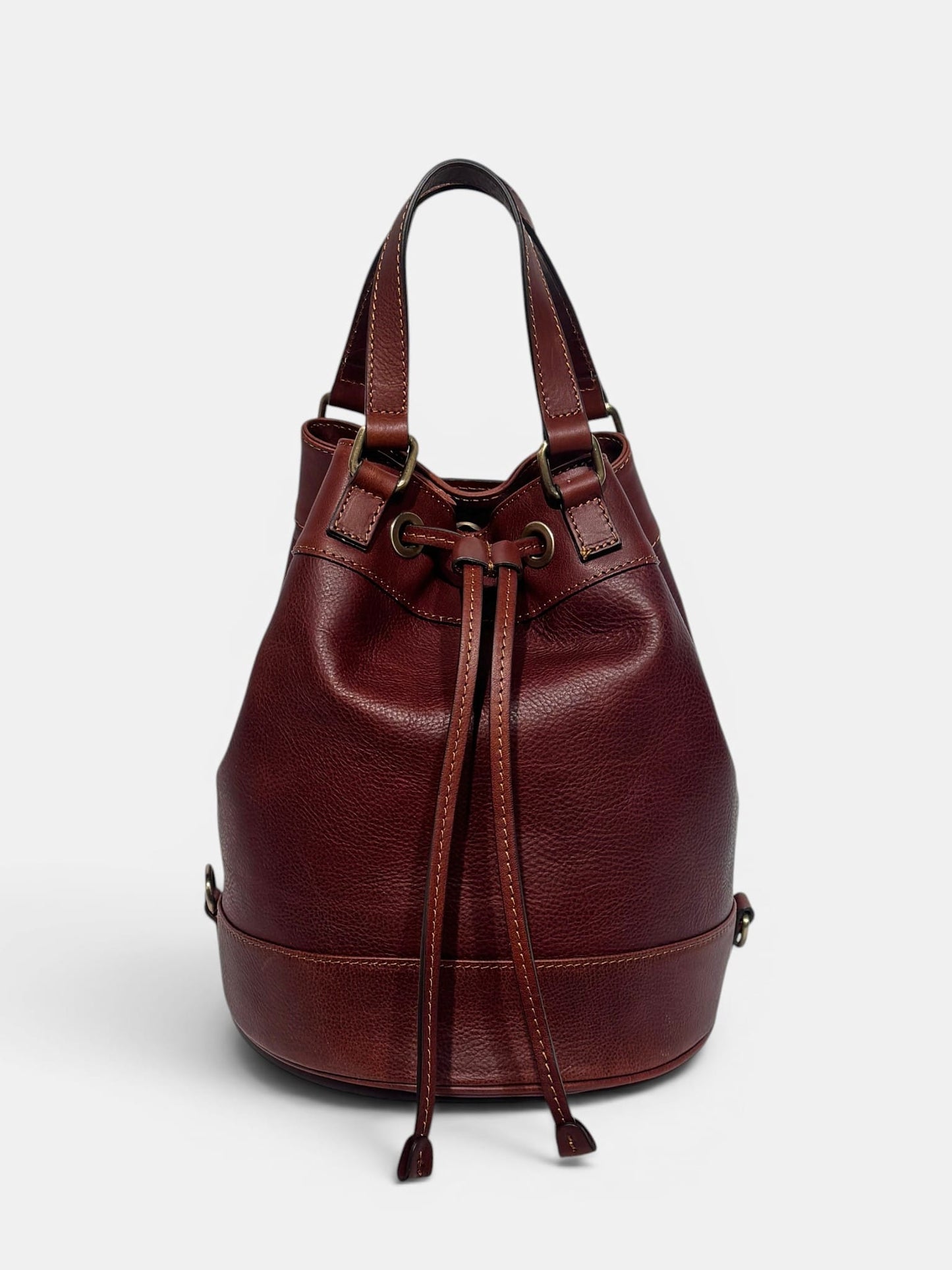 Secchiello Larissa in Cuoio Vegetale – Borsa Artigianale Made in Italy | Mahzel