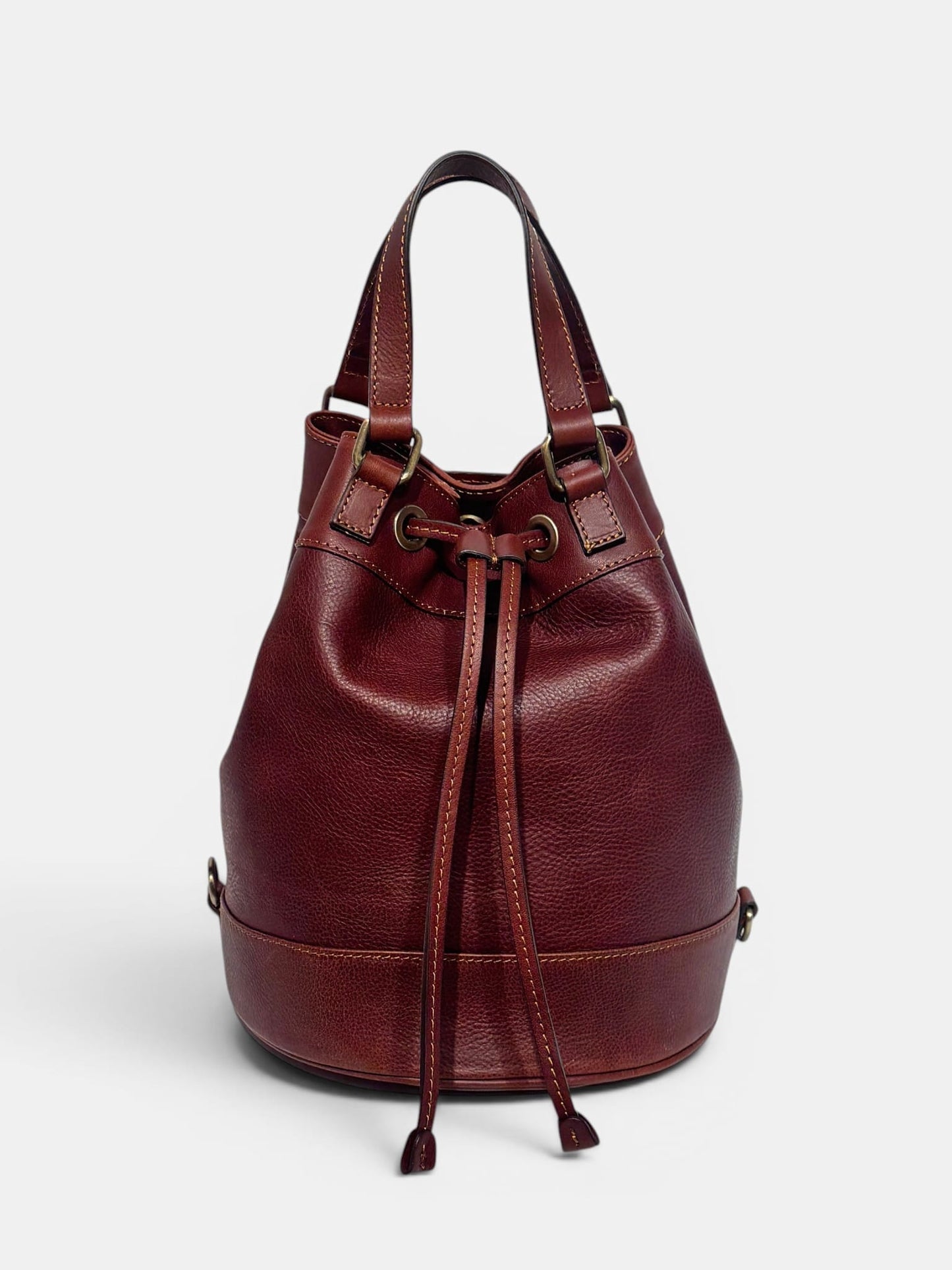 Secchiello Larissa in Cuoio Vegetale – Borsa Artigianale Made in Italy | Mahzel