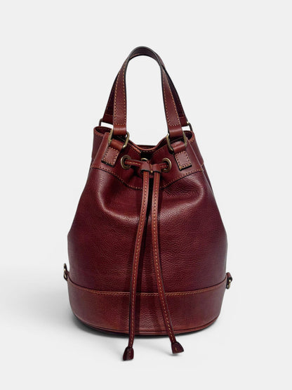 Secchiello Larissa in Cuoio Vegetale – Borsa Artigianale Made in Italy | Mahzel
