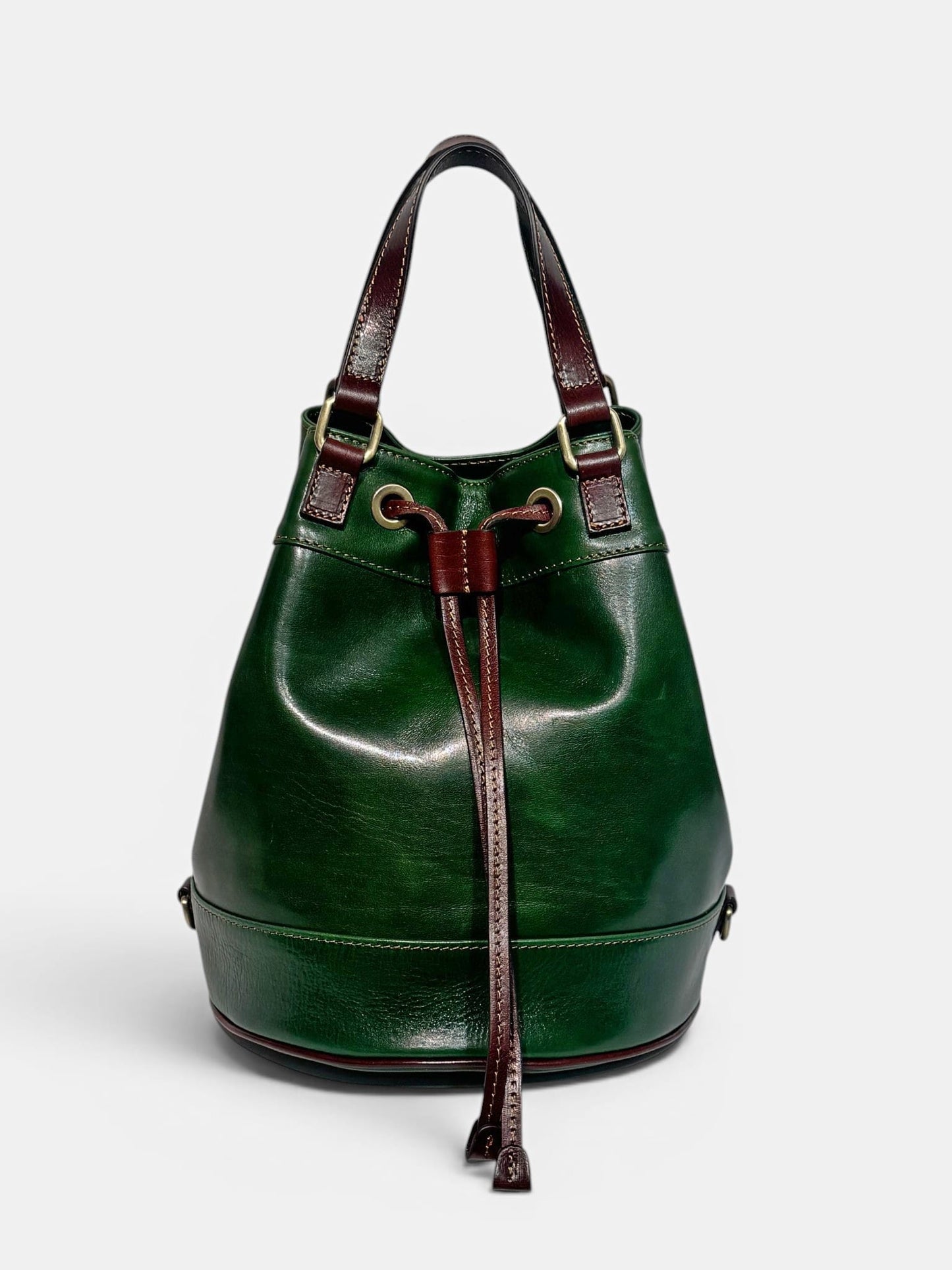 Secchiello Larissa in Cuoio Vegetale – Borsa Artigianale Made in Italy | Mahzel