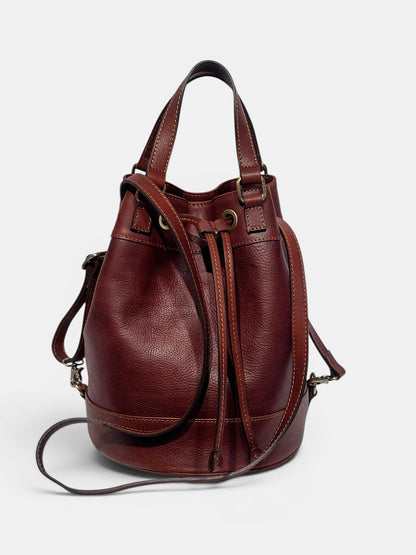 Secchiello Larissa in Cuoio Vegetale – Borsa Artigianale Made in Italy | Mahzel