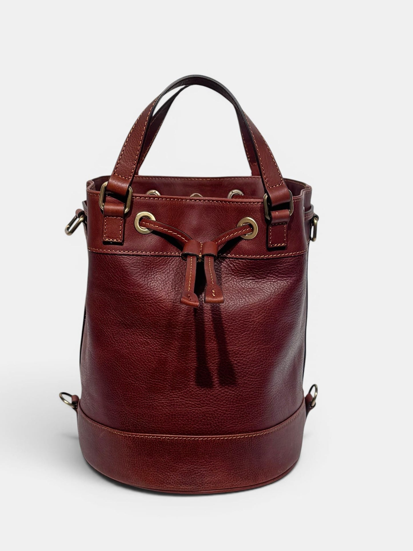 Secchiello Larissa in Cuoio Vegetale – Borsa Artigianale Made in Italy | Mahzel