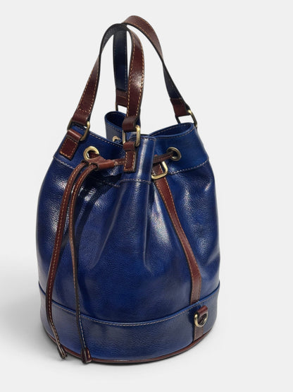 Secchiello Larissa in Cuoio Vegetale – Borsa Artigianale Made in Italy | Mahzel