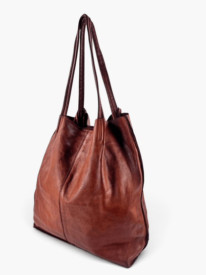 Borsa shopper Mahzel made in Italy pelle alta qualità tinta in capo