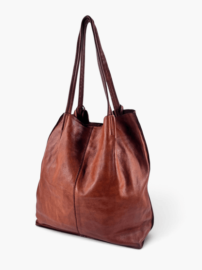 borsa pelle mahzel tinta in capo made in italy artigianale