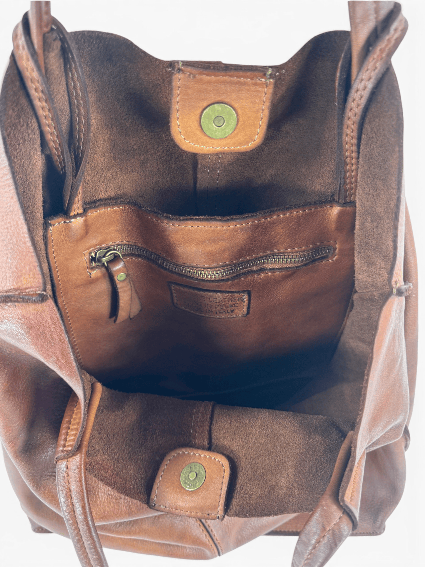 borsa pelle mahzel dettagli interno sfoderato