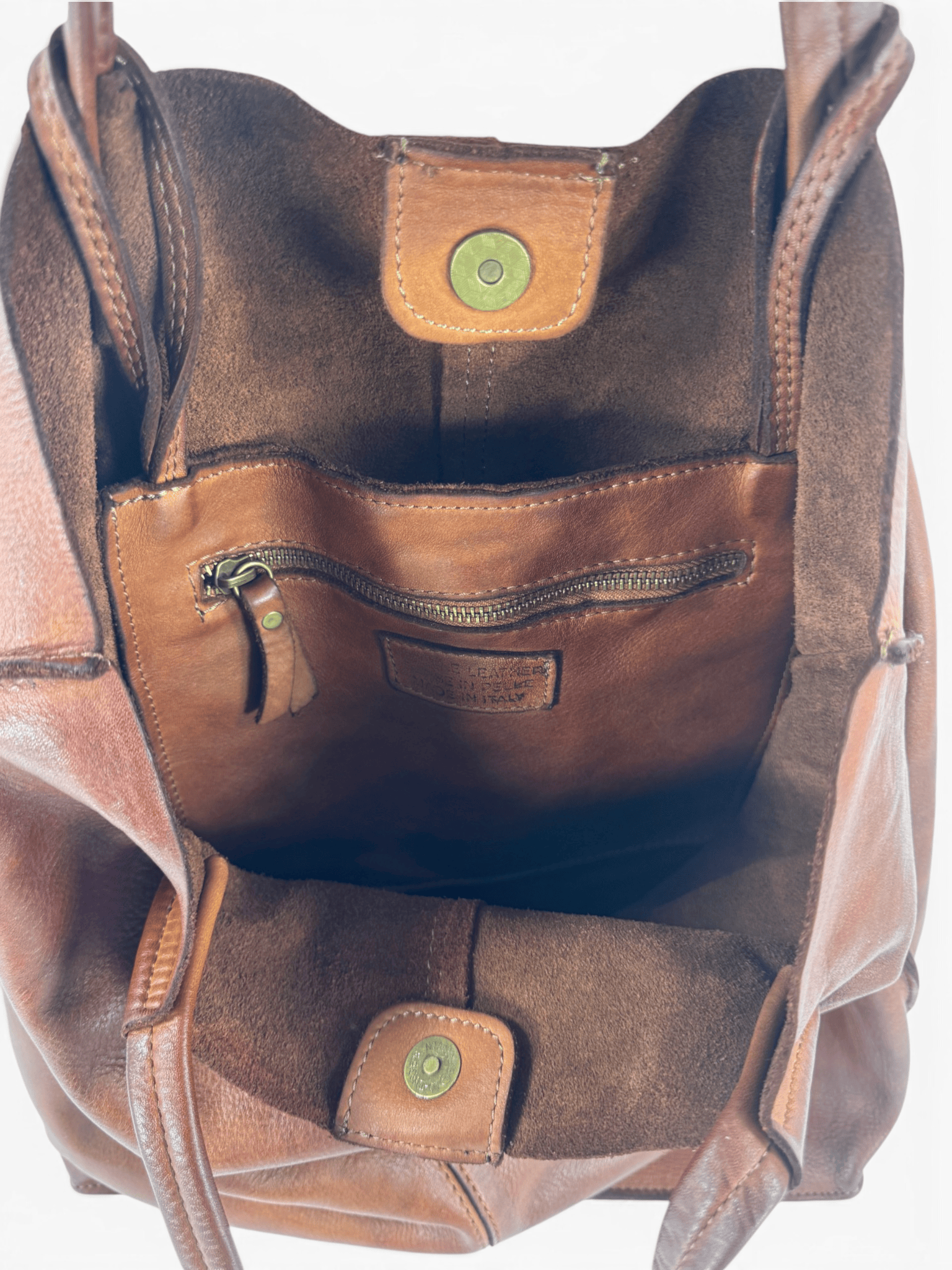 borsa pelle mahzel dettagli interno sfoderato