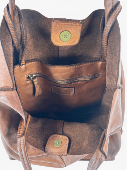 borsa pelle mahzel dettagli interno sfoderato