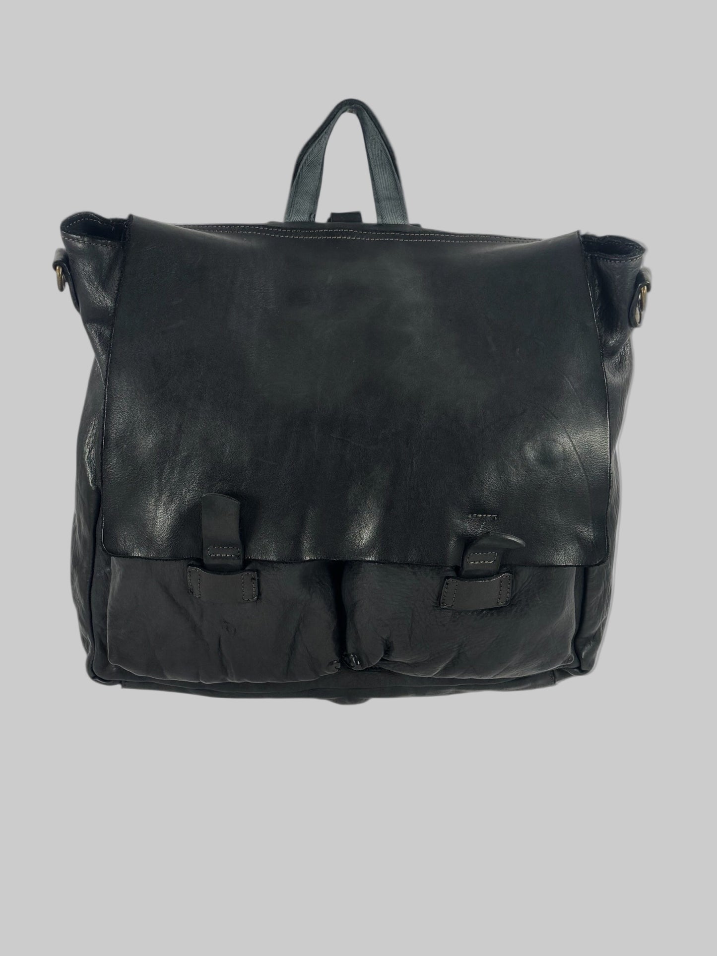 zaino messenger in cuoio e vacchetta tinto in capo Country - Mahzel