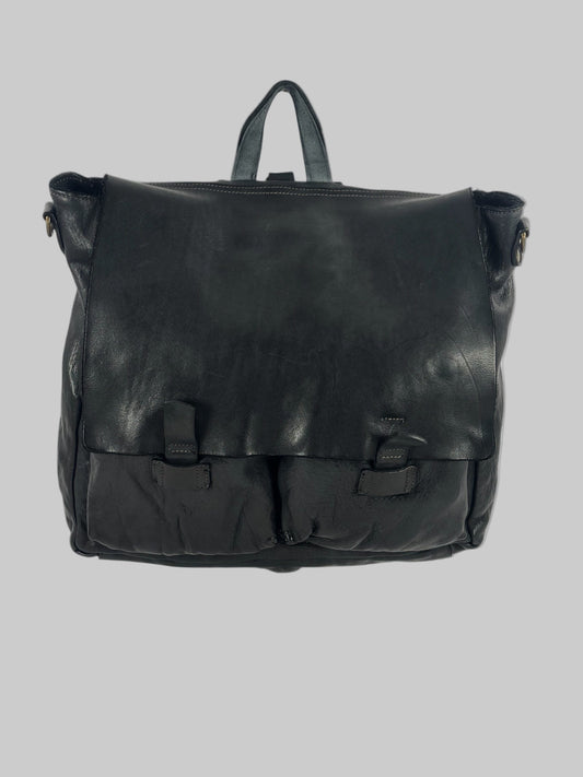 zaino messenger in cuoio e vacchetta tinto in capo Country - Mahzel