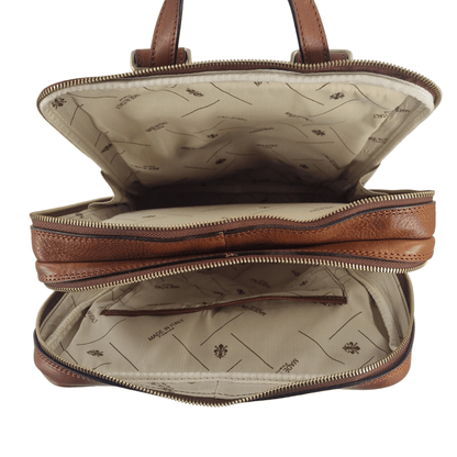 Zaino Compact in cuoio