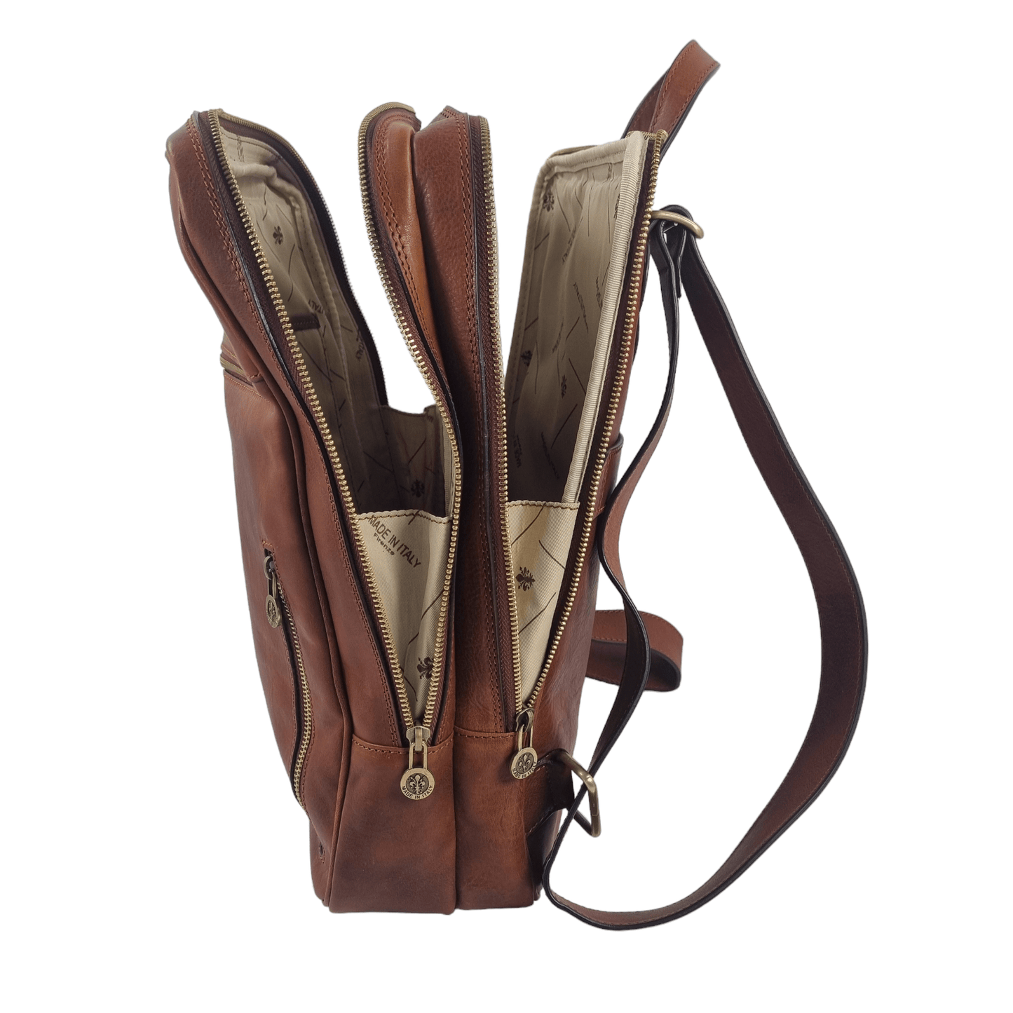 Zaino Compact in cuoio