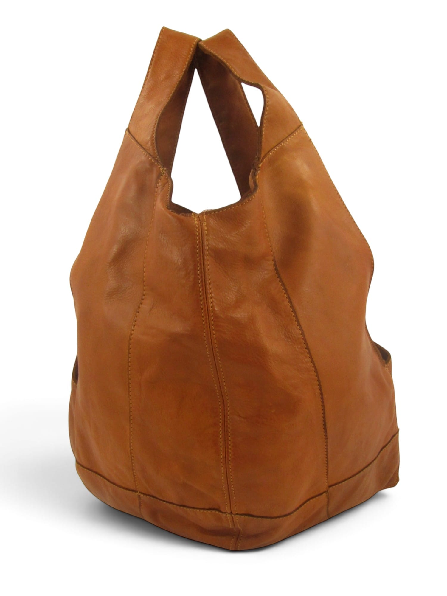 zaino pelle model colore marrone cuoio