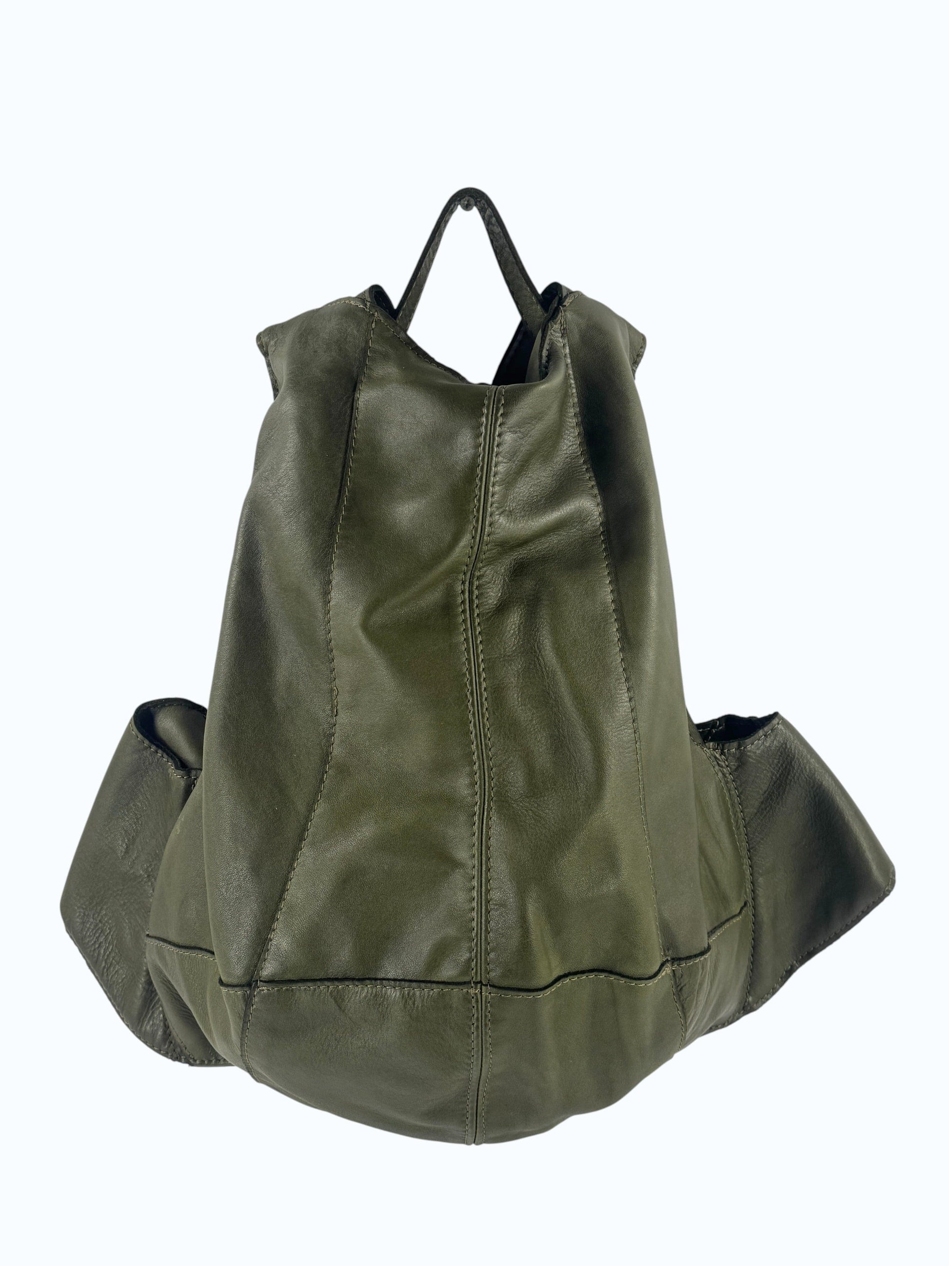 zainople model colore verde made in itay mahzel